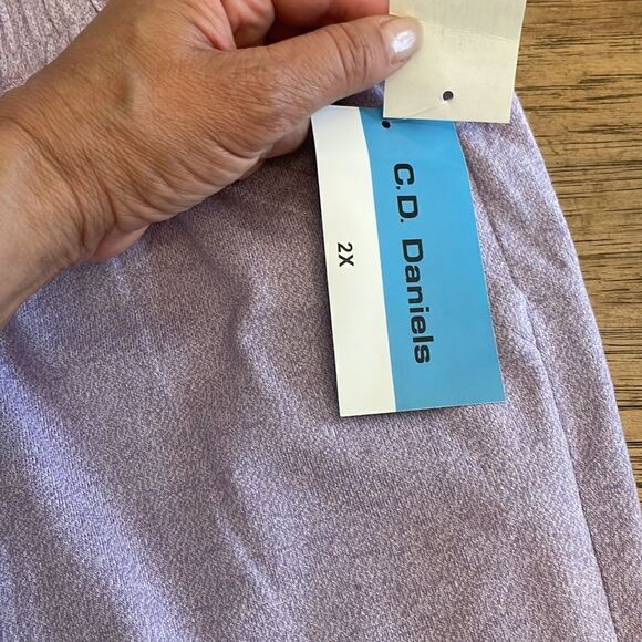 C. D. DANIELS LAVENDER KNIT PANTS.  NEW WITH TAGS - Picture 4 of 13